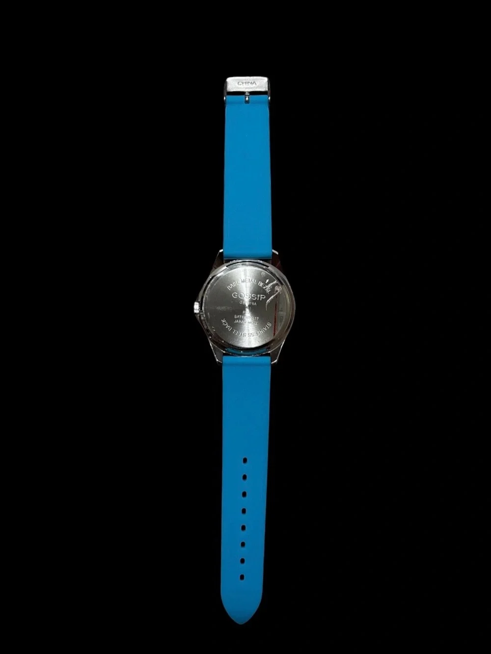 Gossip Turquoise Silicone Strap Watch NWOT